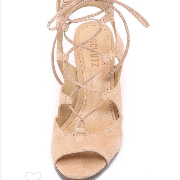 Schutz Ruthie Tan Gladiator Wedge Sandals - Picture 4 of 8